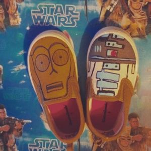 Star wars hand painted shoes